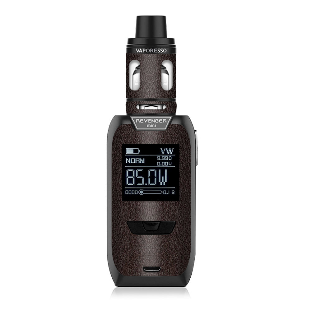  Brown Leather Design Pattern Vaporesso Revenger Mini 85w Skin