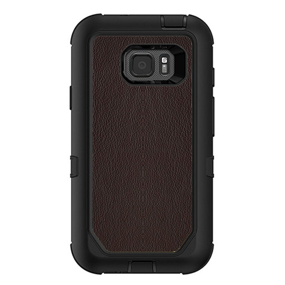  Brown Leather Design Pattern Otterbox Defender Samsung Galaxy S7 Active Skin