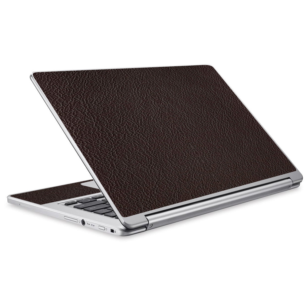  Brown Leather Design Pattern Acer Chromebook R13 Skin