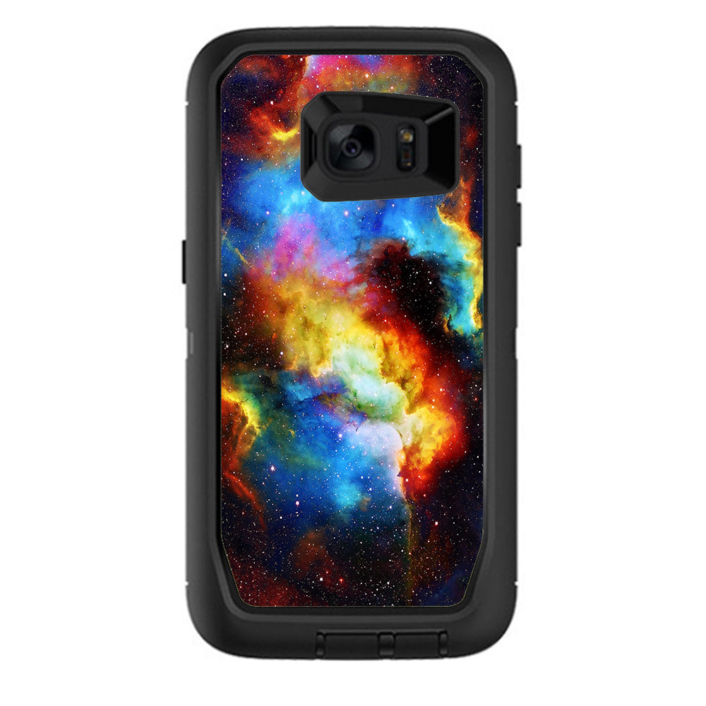 Space Gas Nebula Colorful Galaxy Otterbox Defender Samsung Galaxy S7 Edge Skin