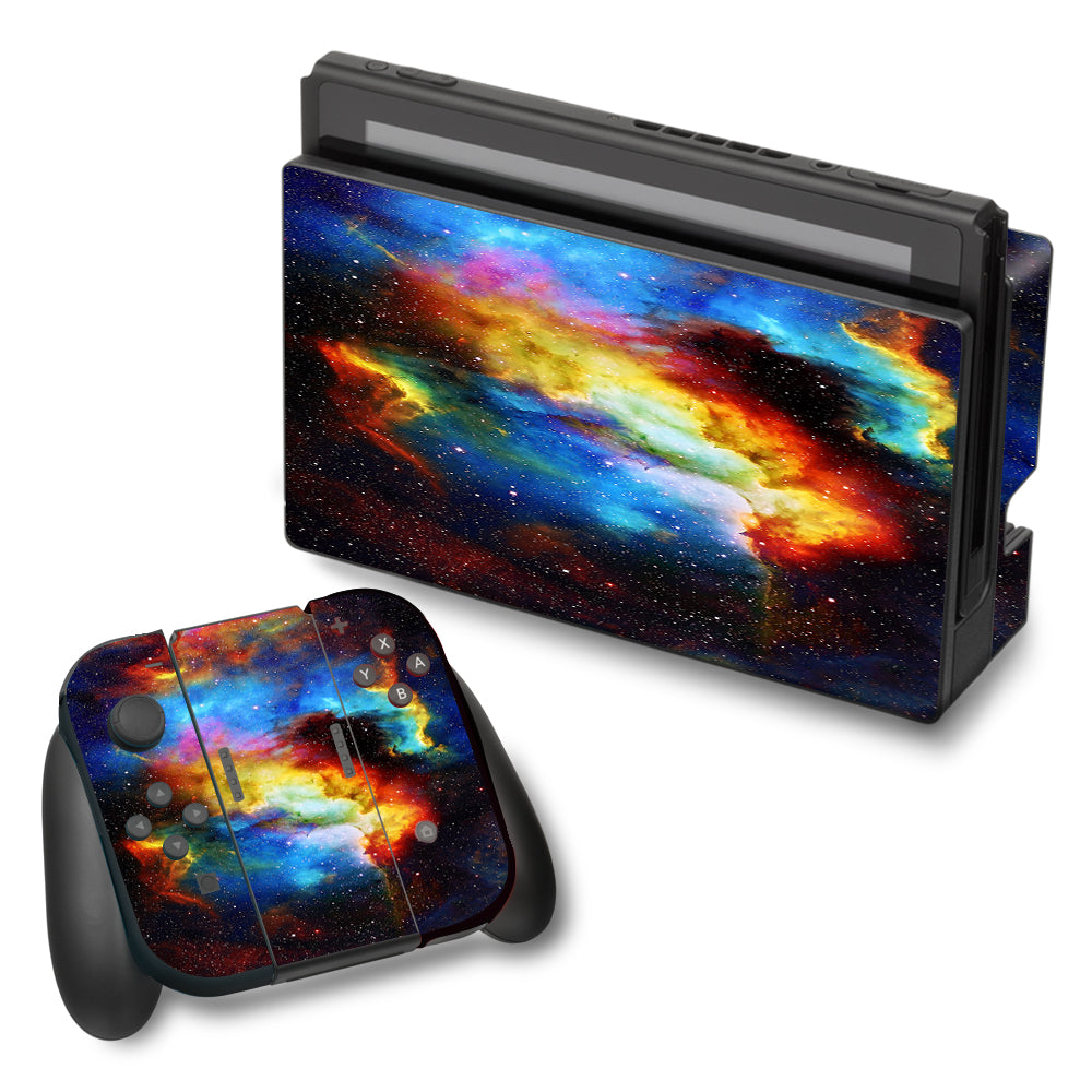  Space Gas Nebula Colorful Galaxy Nintendo Switch Skin