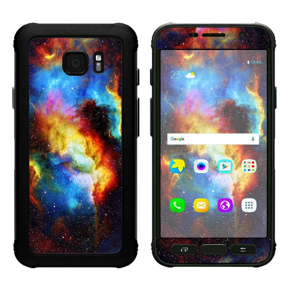  Space Gas Nebula Colorful Galaxy Samsung Galaxy S7 Active Skin