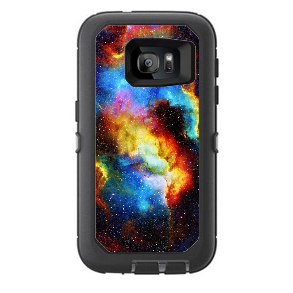  Space Gas Nebula Colorful Galaxy Otterbox Defender Samsung Galaxy S7 Skin