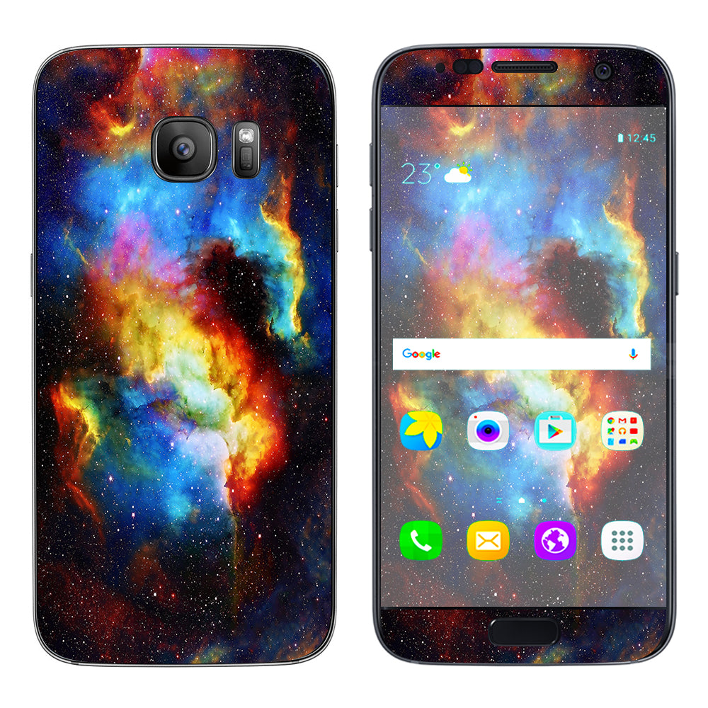  Space Gas Nebula Colorful Galaxy Samsung Galaxy S7 Skin
