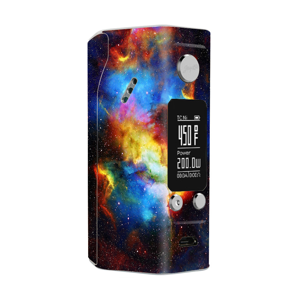  Space Gas Nebula Colorful Galaxy Wismec Reuleaux RX200S Skin