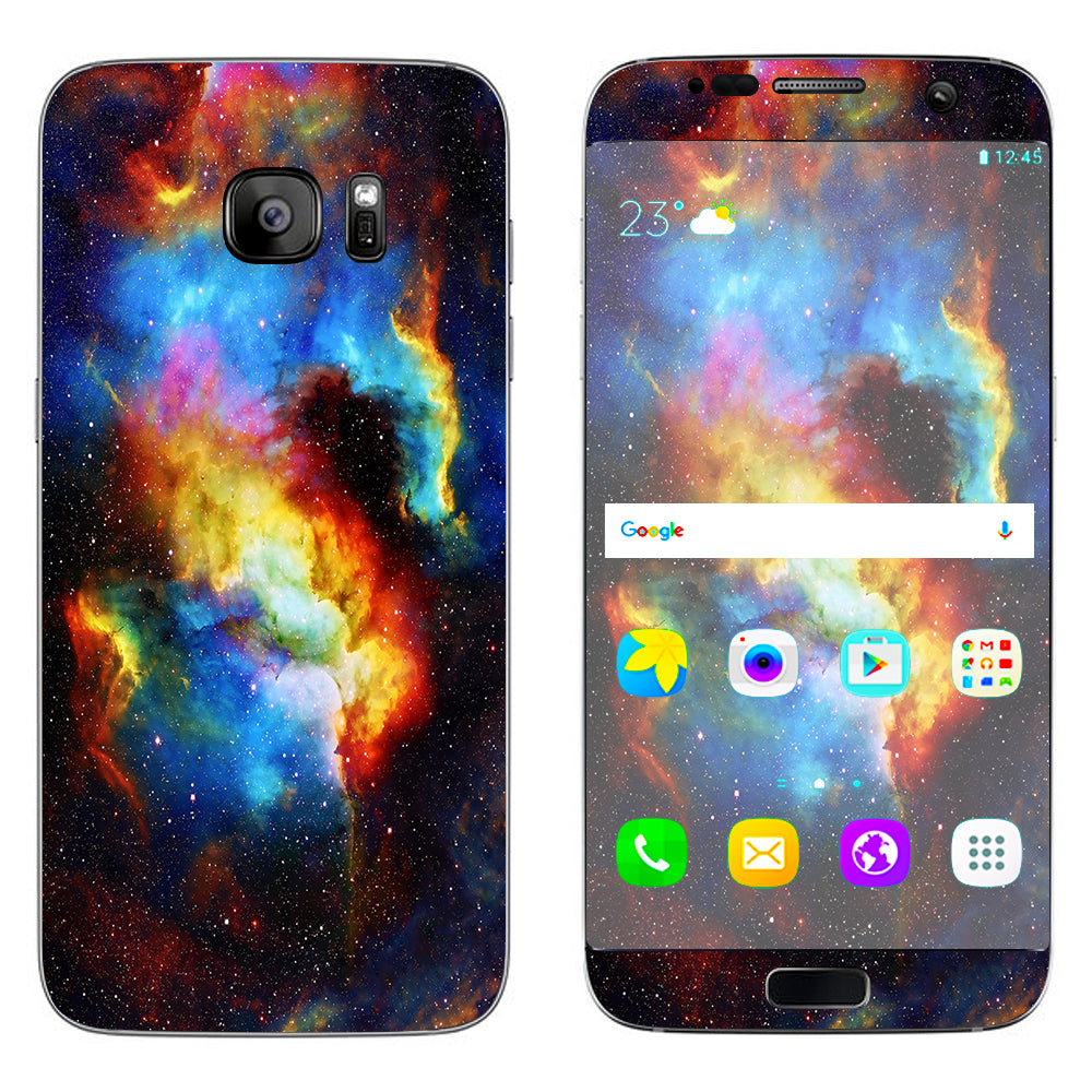  Space Gas Nebula Colorful Galaxy Samsung Galaxy S7 Edge Skin