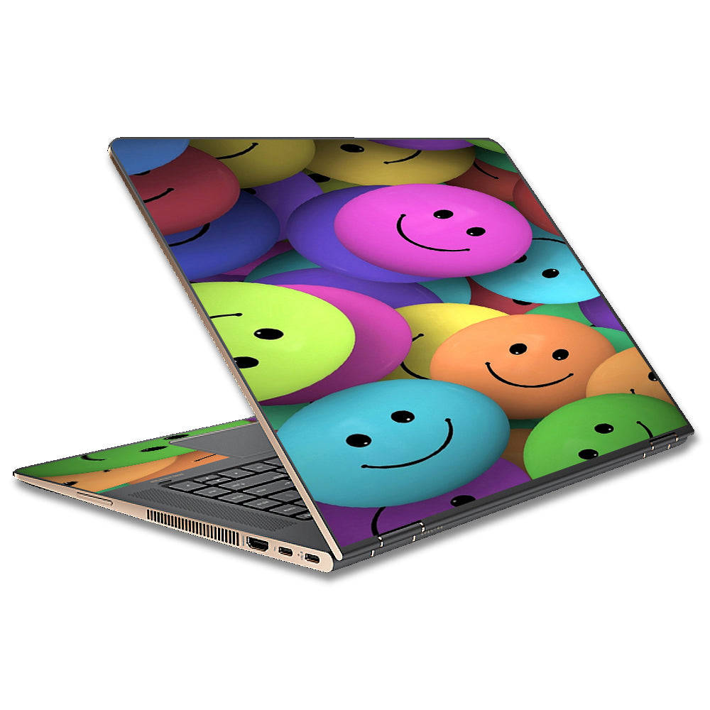  Colorful Smiley Faces Balls HP Spectre x360 13t Skin