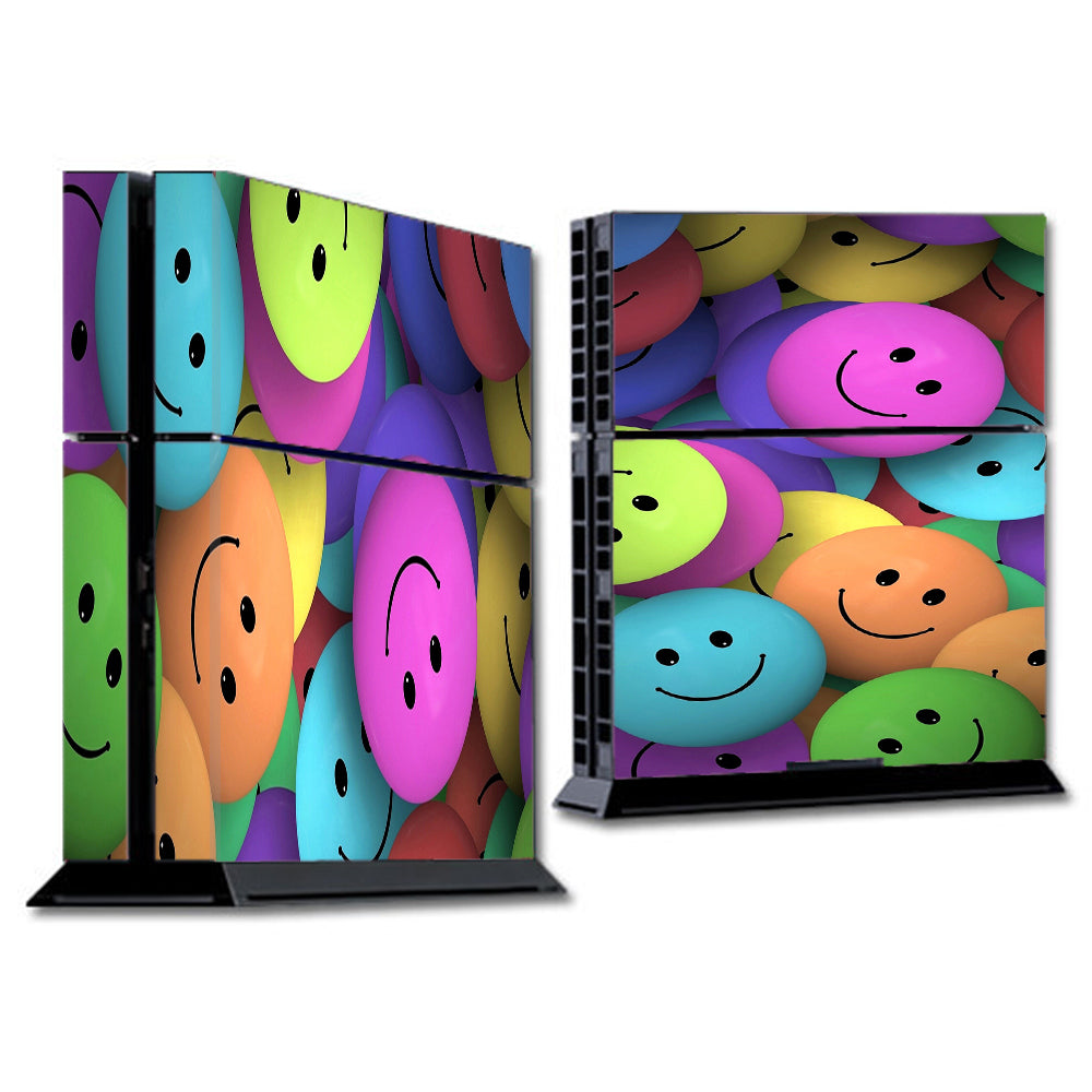  Colorful Smiley Faces Balls Sony Playstation PS4 Skin