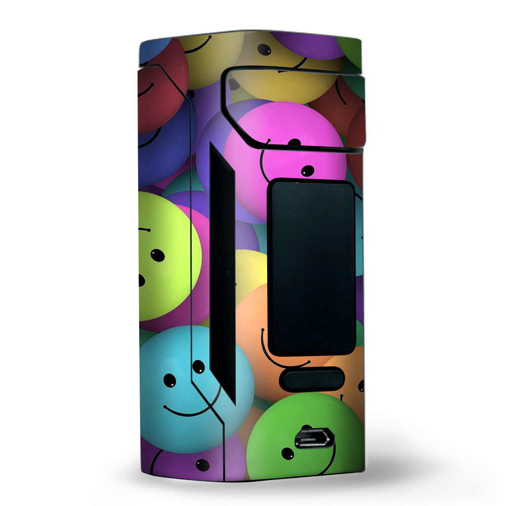  Colorful Smiley Faces Balls Wismec RX2 20700 Skin