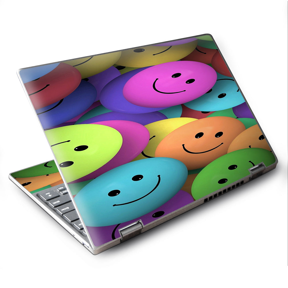  Colorful Smiley Faces Balls Lenovo Yoga 710 11.6" Skin