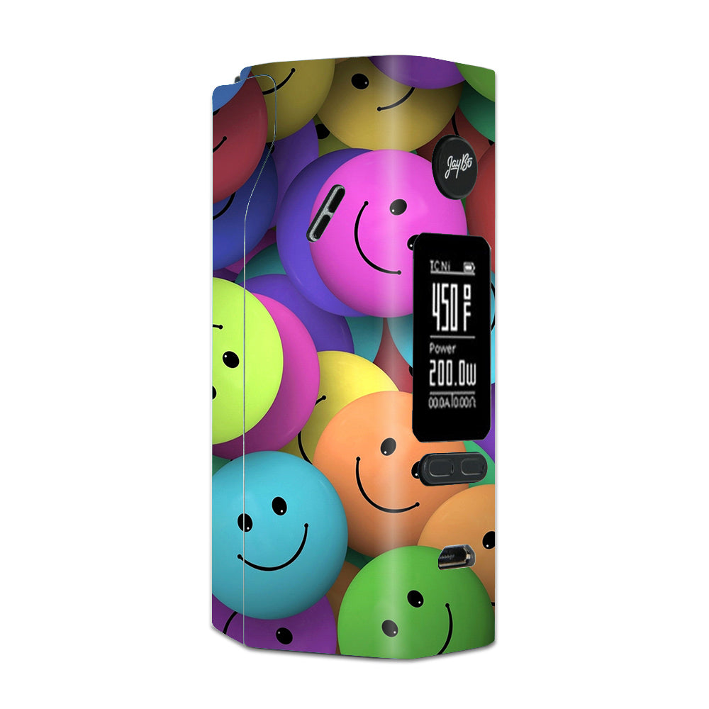  Colorful Smiley Faces Balls Wismec Reuleaux RX 2/3 combo kit Skin
