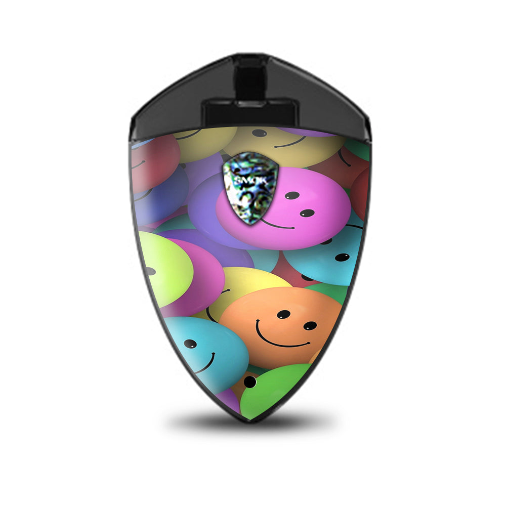  Colorful Smiley Faces Balls Smok Rolo Badge Skin