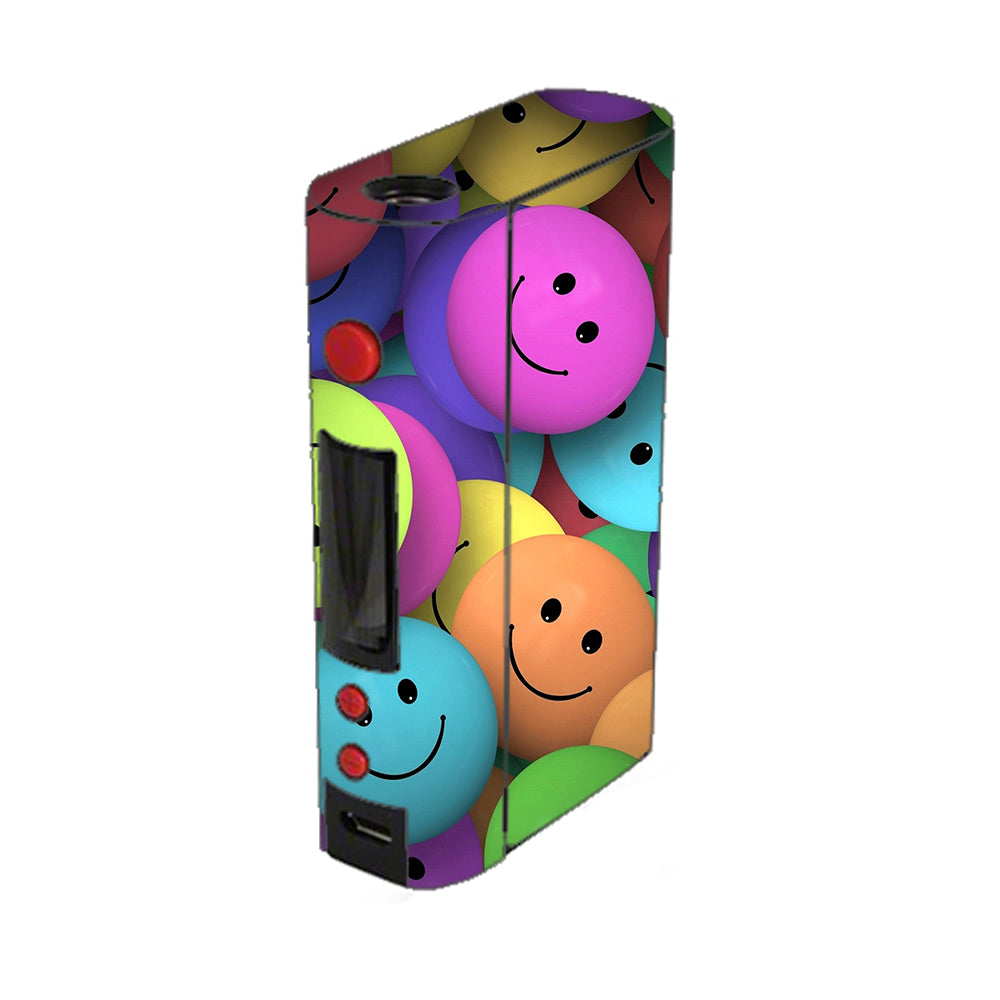  Colorful Smiley Faces Balls Kangertech Kbox 200w Skin