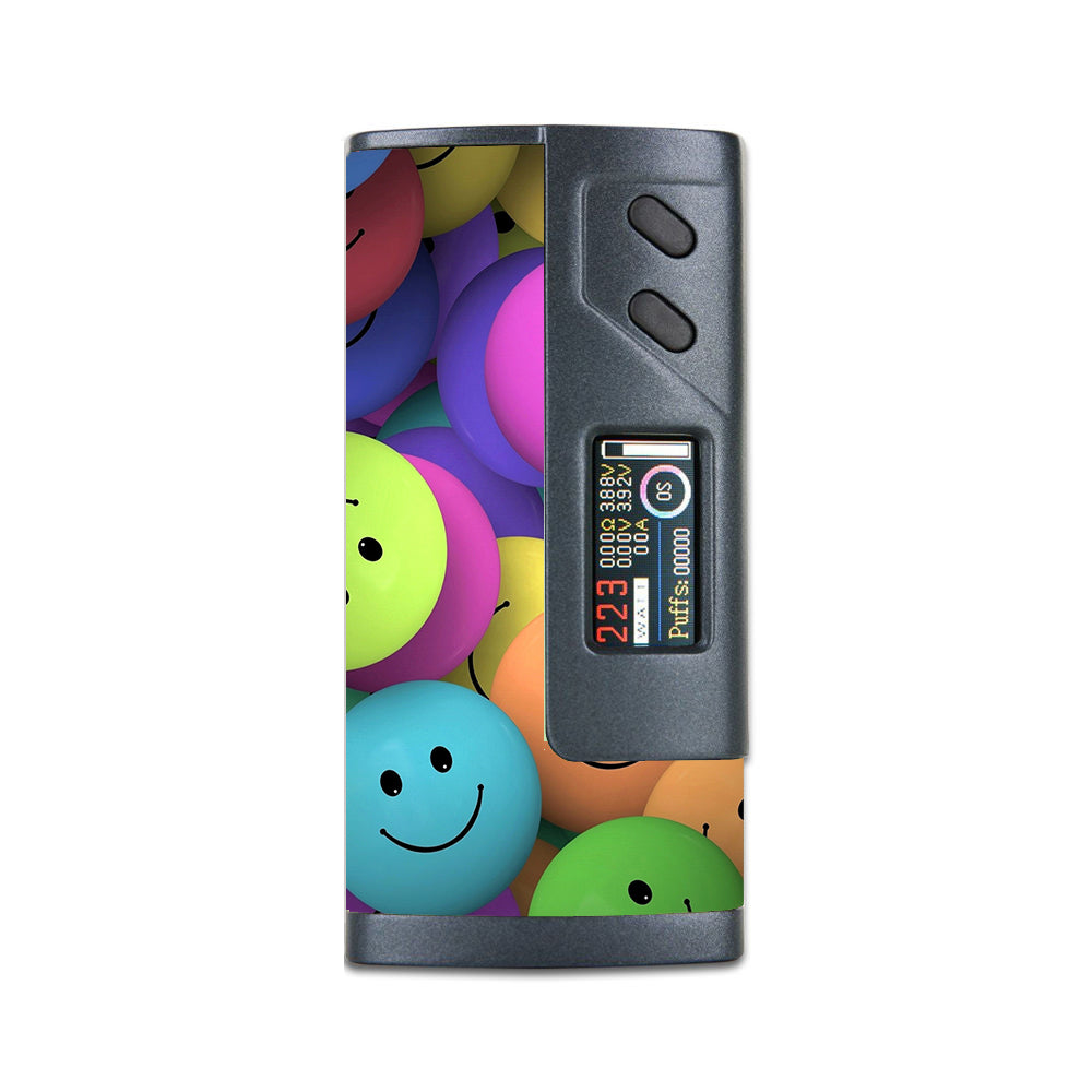  Colorful Smiley Faces Balls Sigelei 213W Plus Skin