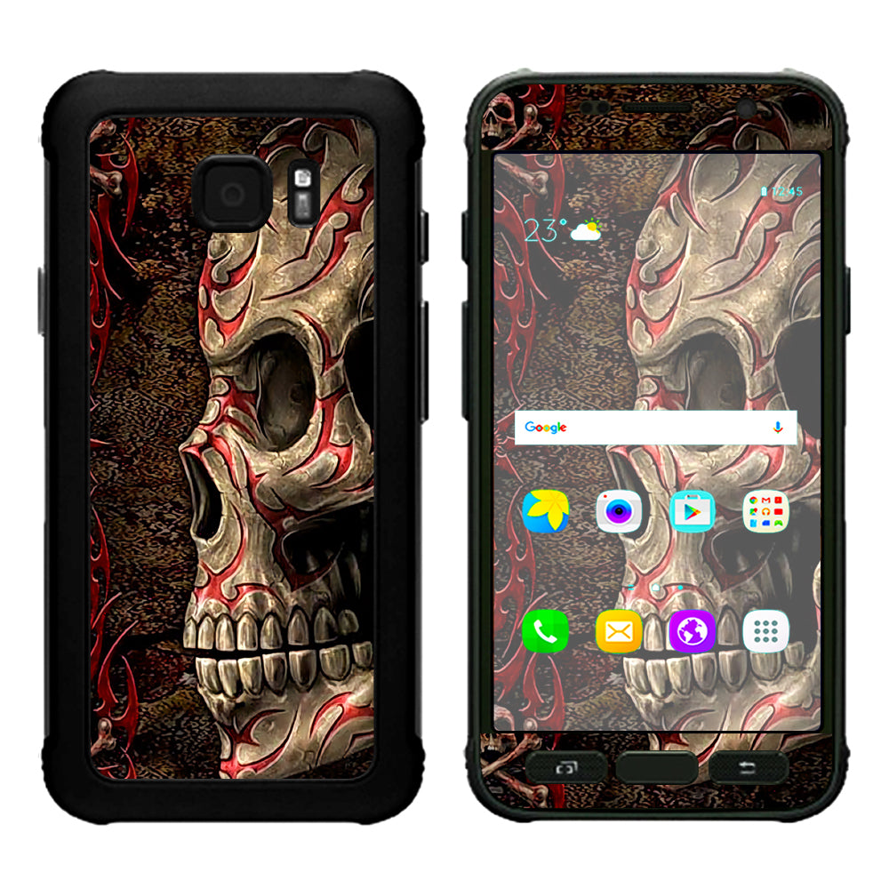  Wicked Evil Tribal Skull Tattoo Samsung Galaxy S7 Active Skin