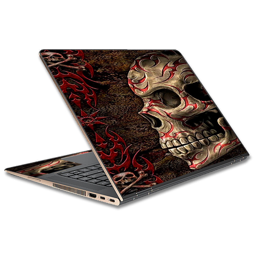  Wicked Evil Tribal Skull Tattoo HP Spectre x360 15t Skin