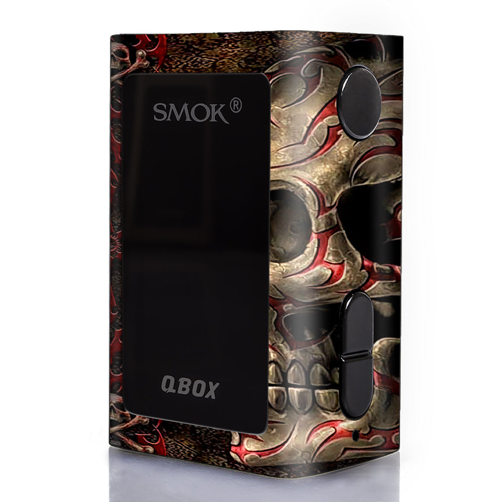  Wicked Evil Tribal Skull Tattoo Smok Q-Box Skin