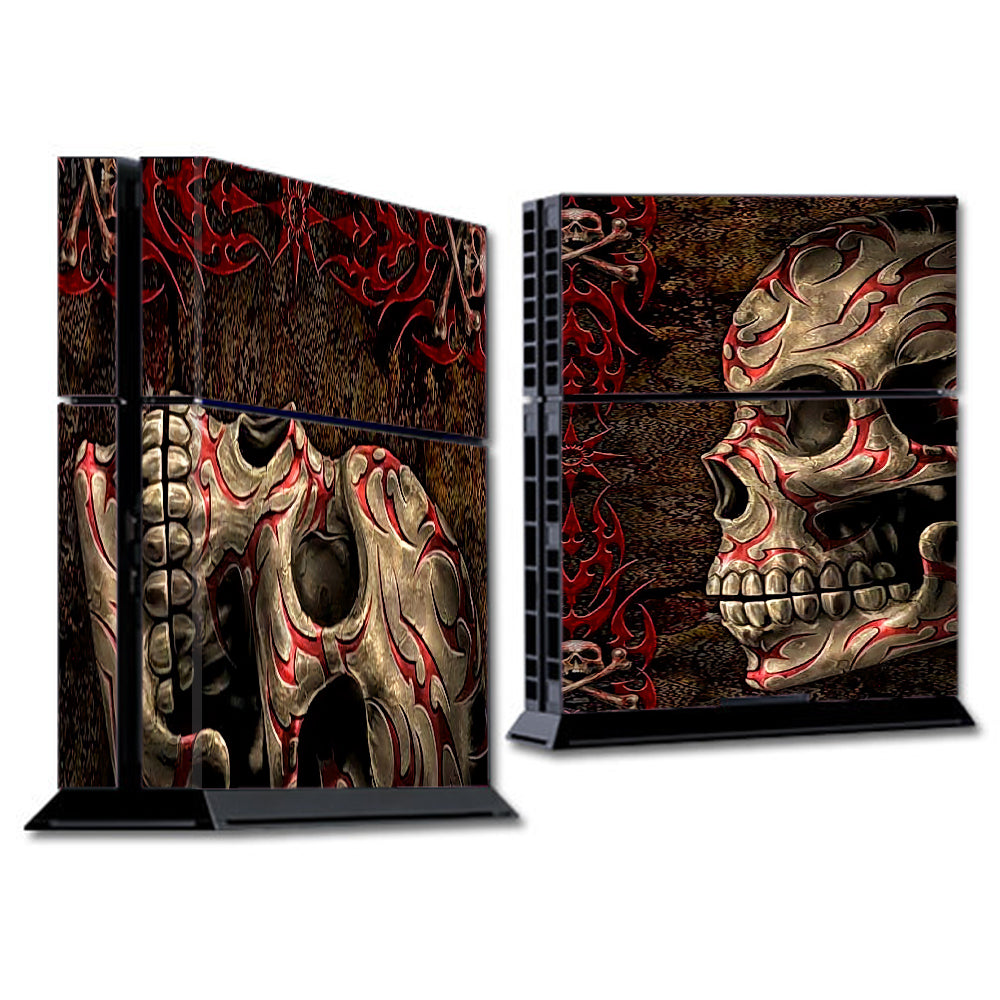 Wicked Evil Tribal Skull Tattoo Sony Playstation PS4 Skin