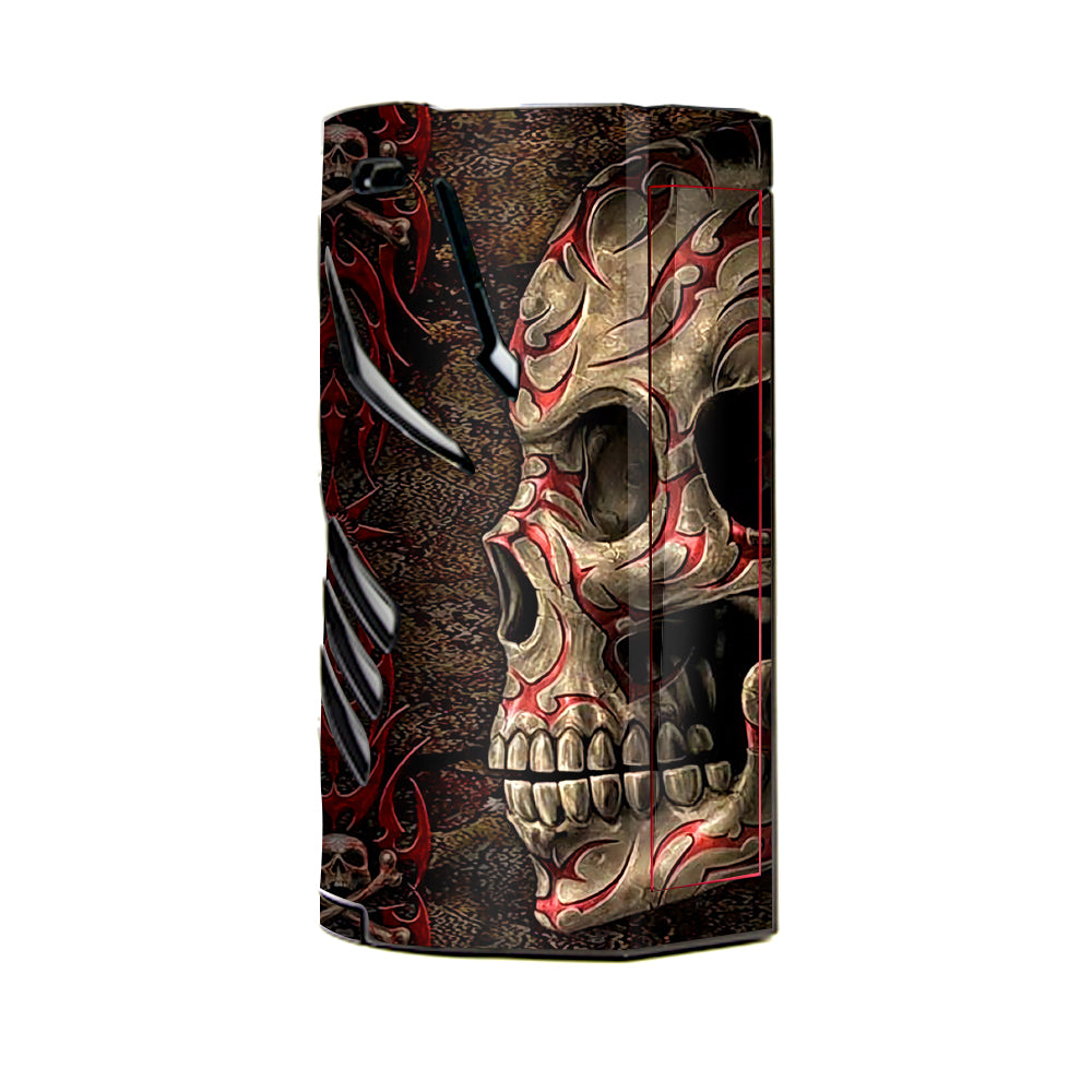  Wicked Evil Tribal Skull Tattoo T-Priv 3 Smok Skin