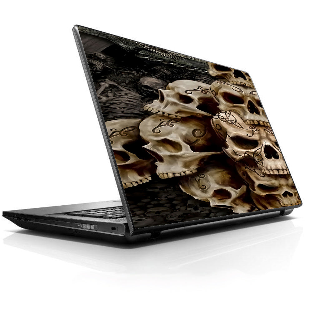  Wicked Skulls Tattooed Universal 13 to 16 inch wide laptop Skin