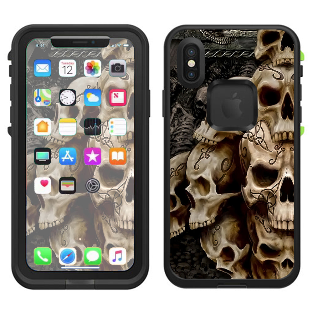  Wicked Skulls Tattooed  Lifeproof Fre Case iPhone X Skin