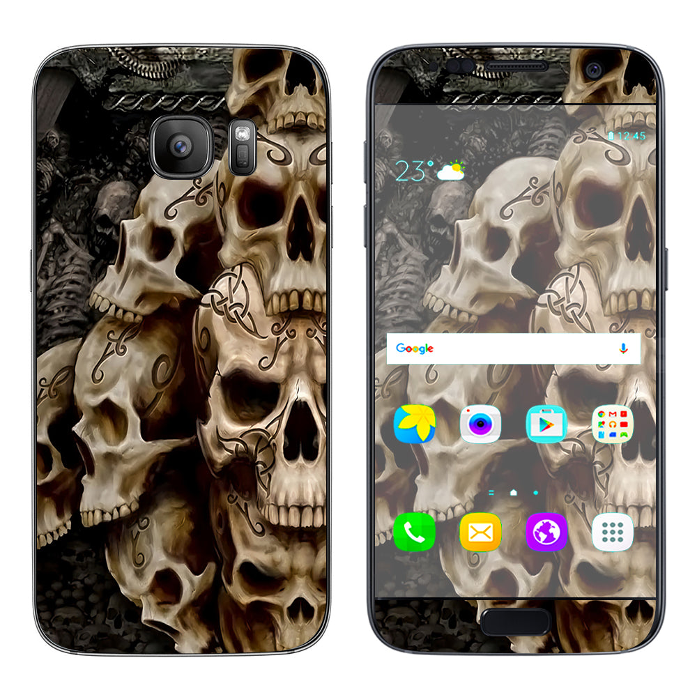 Wicked Skulls Tattooed  Samsung Galaxy S7 Skin