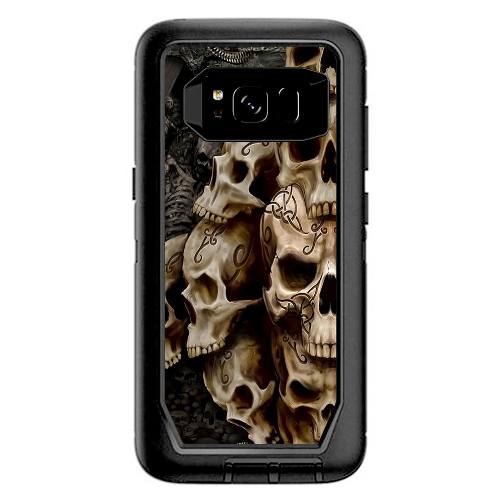  Wicked Skulls Tattooed  Otterbox Defender Samsung Galaxy S8 Skin