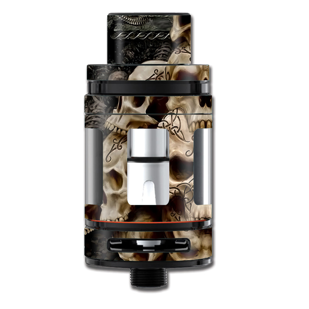  Wicked Skulls Tattooed Smok TFV8 Mini Big Baby Beast Skin