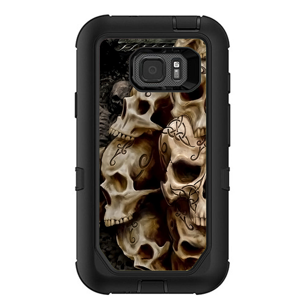  Wicked Skulls Tattooed Otterbox Defender Samsung Galaxy S7 Active Skin