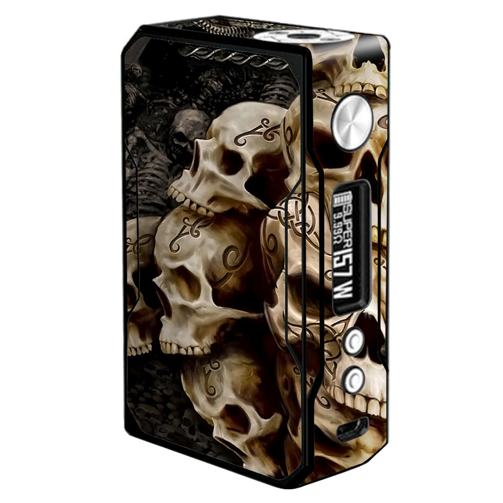  Wicked Skulls Tattooed  Voopoo Drag 157w Skin