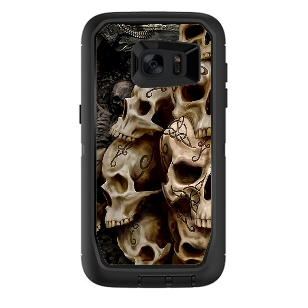  Wicked Skulls Tattooed Otterbox Defender Samsung Galaxy S7 Edge Skin