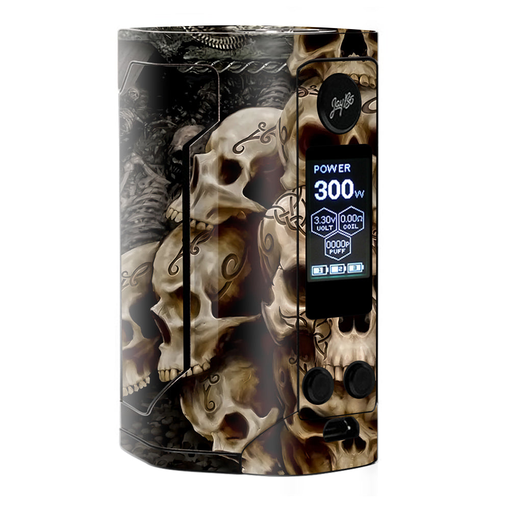  Wicked Skulls Tattooed  Wismec RX Gen 3 Skin