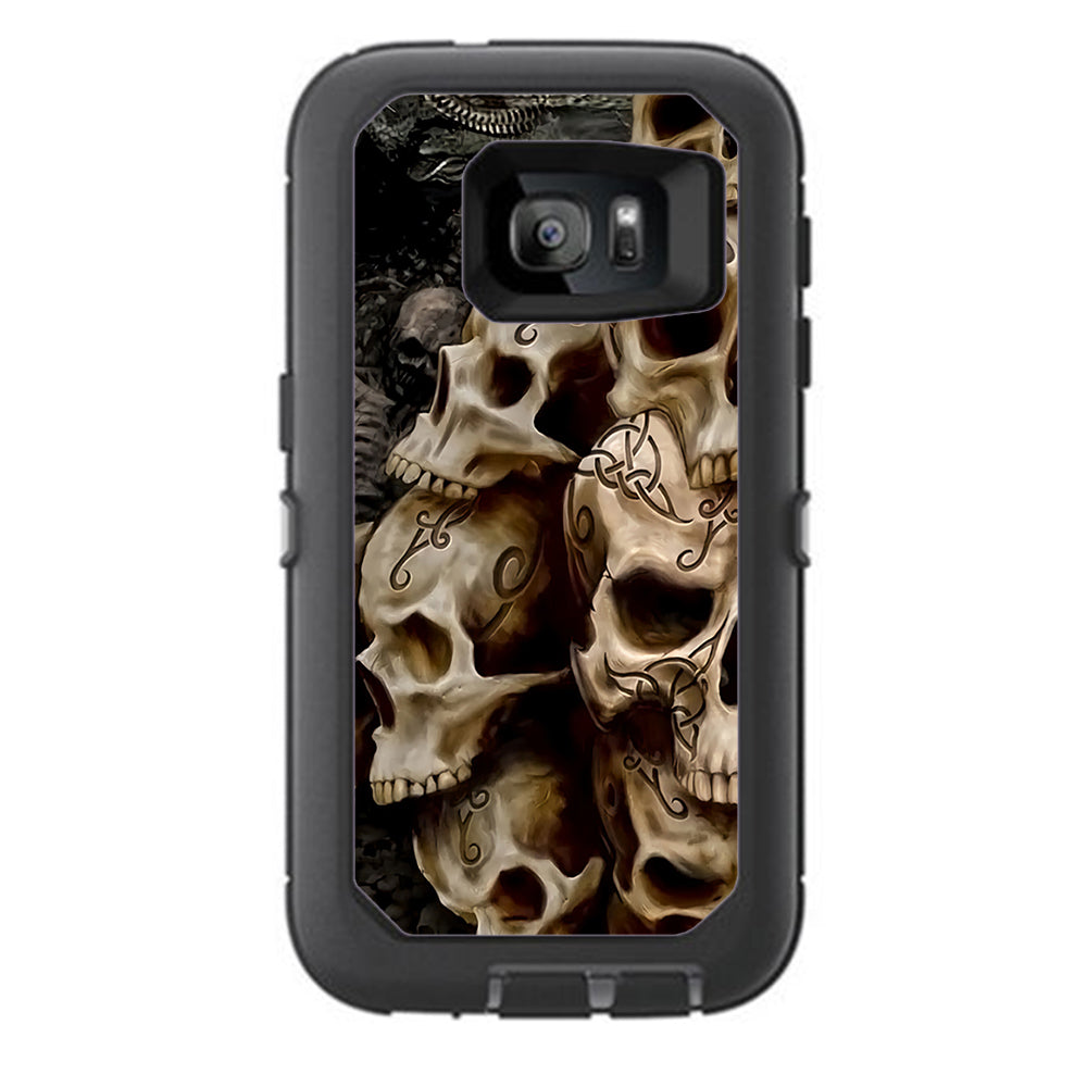  Wicked Skulls Tattooed Otterbox Defender Samsung Galaxy S7 Skin
