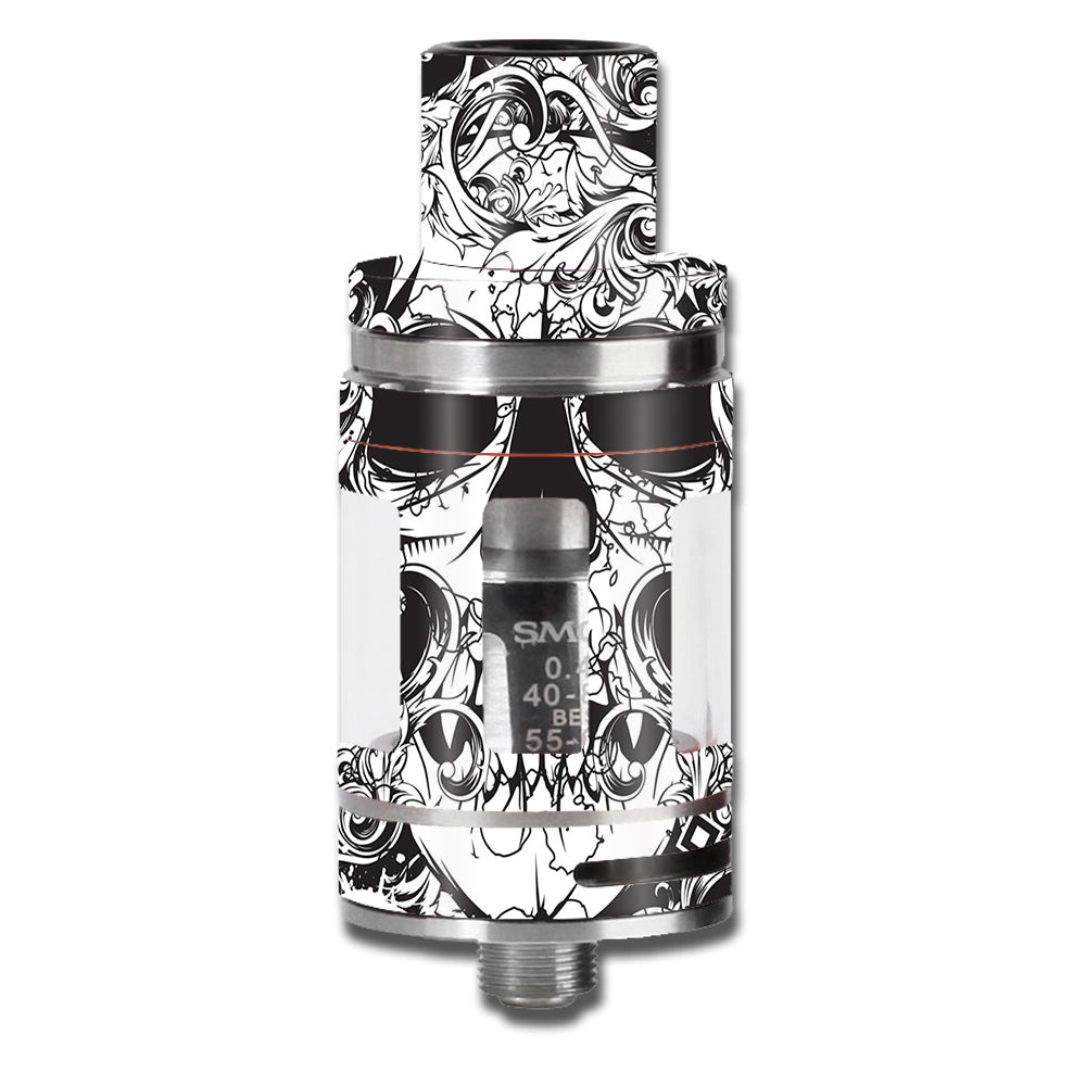  Crazy Lineart Skull Design Smok TFV8 Micro Baby Beast Skin