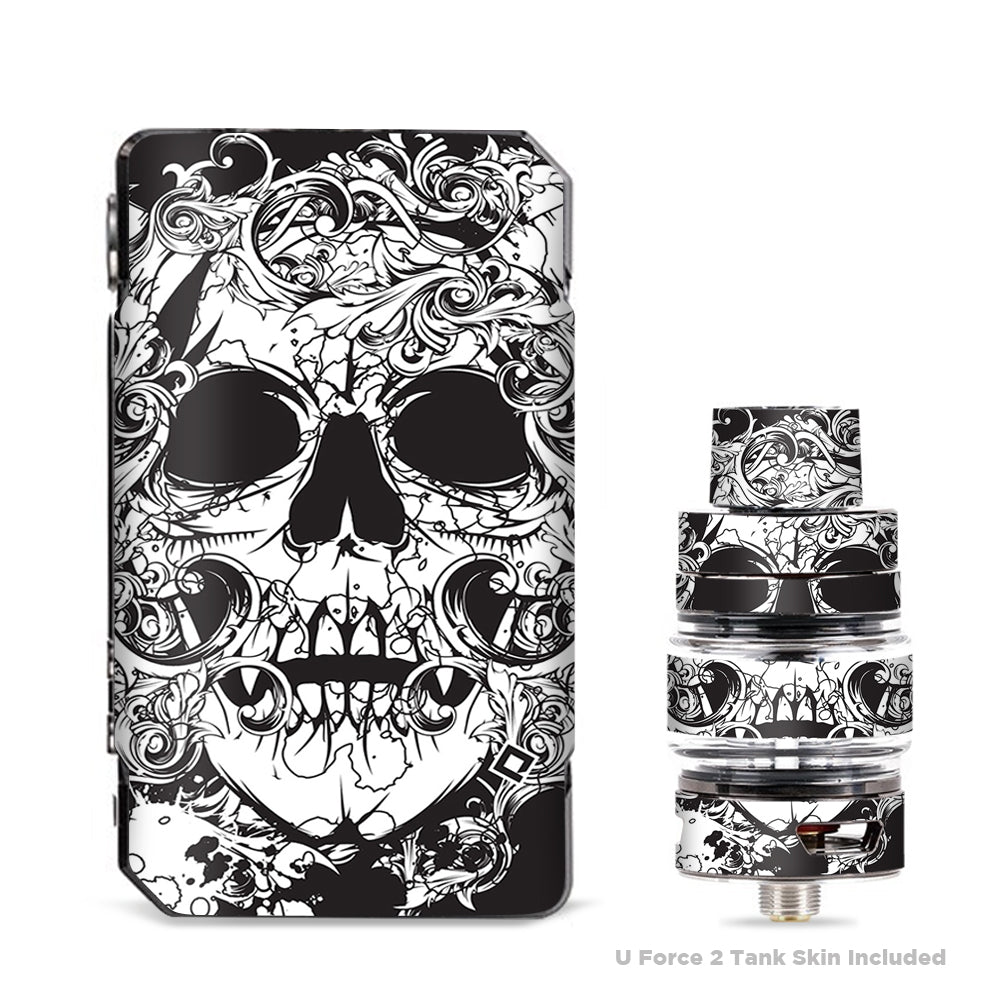 Skin Decals for VooPoo Drag 2 Kit / Crazy lineart Skull Design itsaskin.com Skin Decals for VooPoo Drag 2 Kit / Crazy lineart Skull Design itsaskin.com
