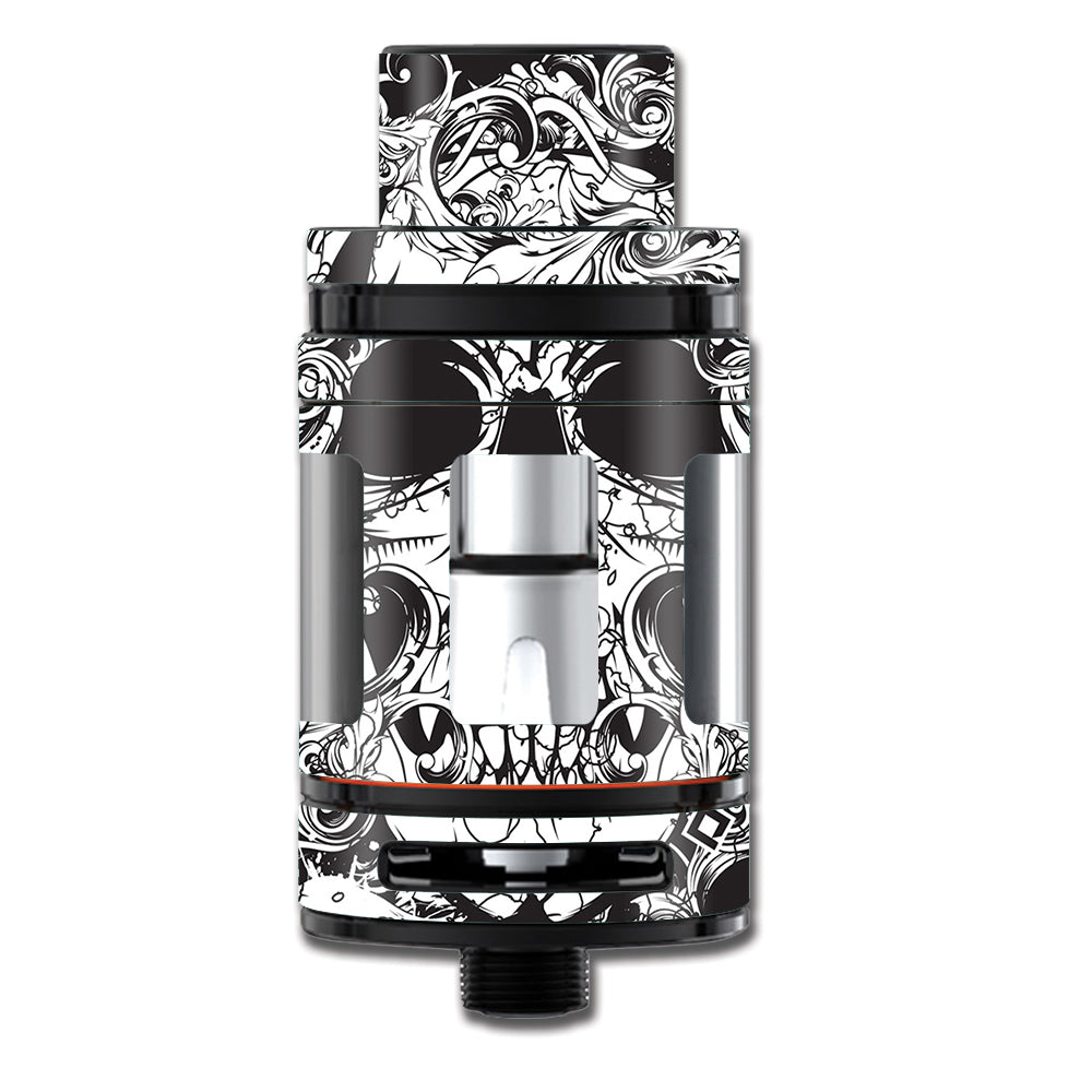  Crazy Lineart Skull Design Smok TFV8 Mini Big Baby Beast Skin