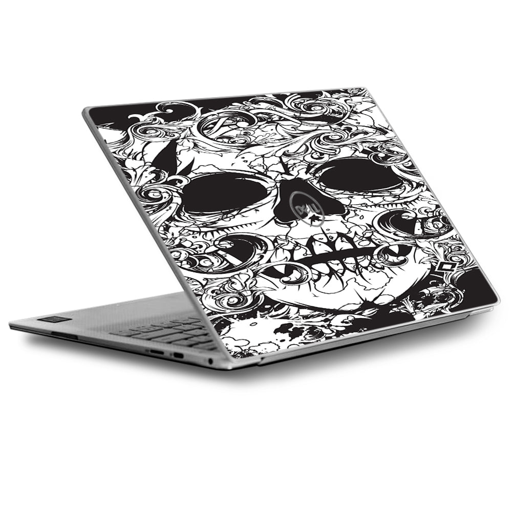  Crazy Lineart Skull Design Dell XPS 13 9370 9360 9350 Skin