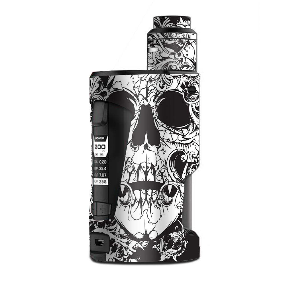 Skin Decal Vinyl Wrap for Geekvape GBox Squonk Kit 200W Vape Kit skins stickers cover / Crazy lineart Skull Design itsaskin.com Skin Decal Vinyl Wrap for Geekvape GBox Squonk Kit 200W Vape Kit skins stickers cover / Crazy lineart Skull Design itsaskin.com