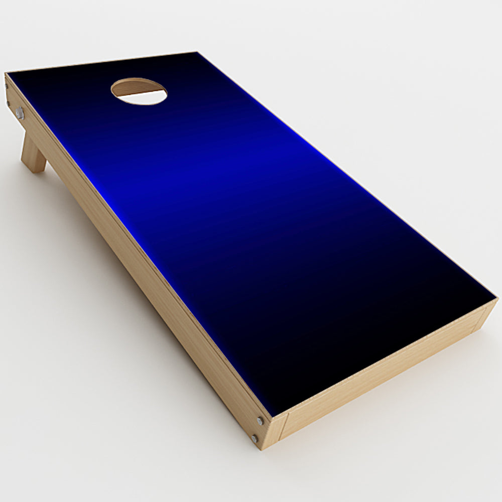  Electric Blue Glow Solid Cornhole Game Boards  Skin