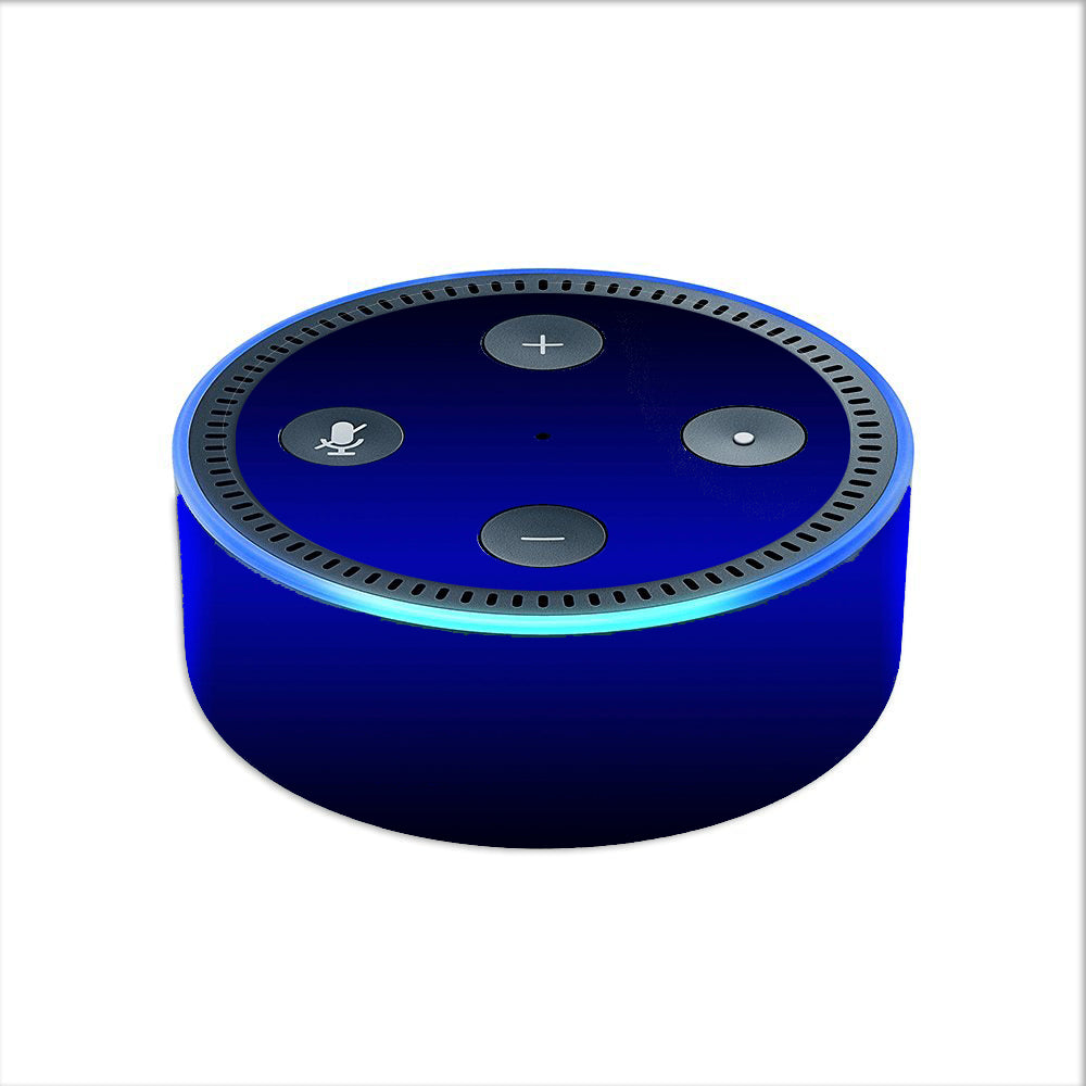  Electric Blue Glow Solid Amazon Echo Dot 2nd Gen Skin