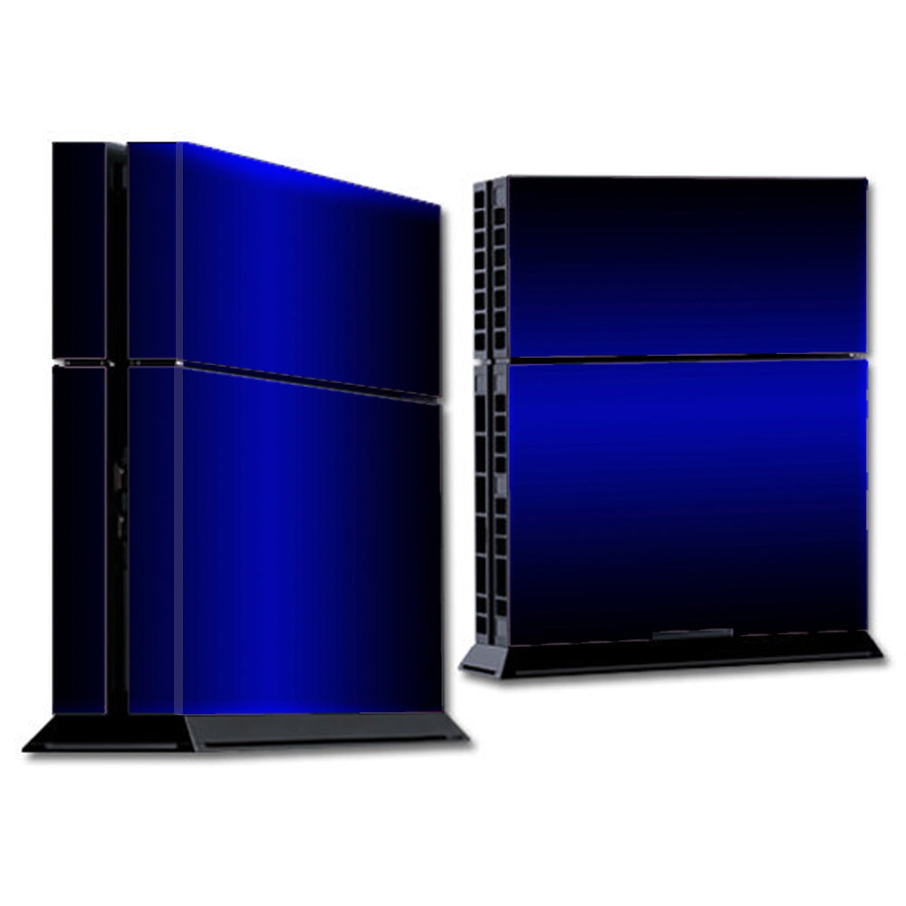  Electric Blue Glow Solid Sony Playstation PS4 Skin