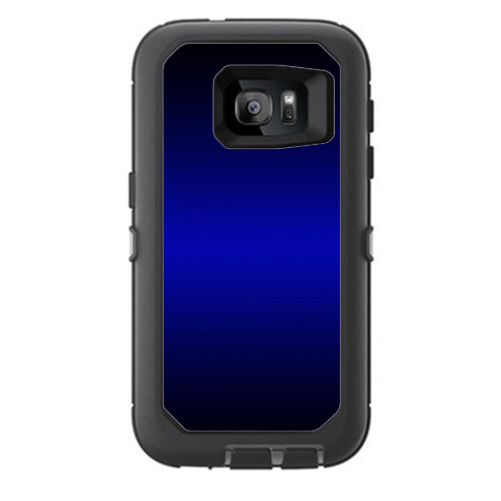  Electric Blue Glow Solid Otterbox Defender Samsung Galaxy S7 Skin
