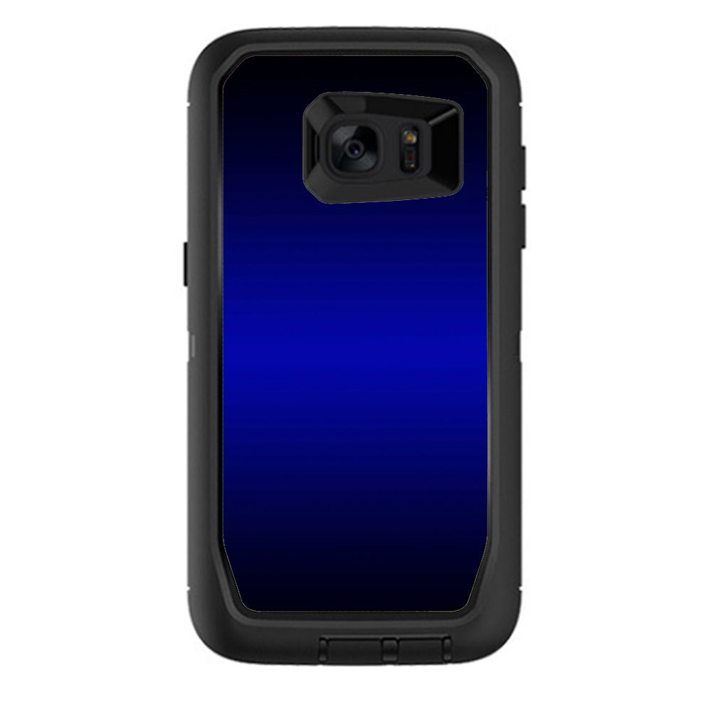  Electric Blue Glow Solid Otterbox Defender Samsung Galaxy S7 Edge Skin