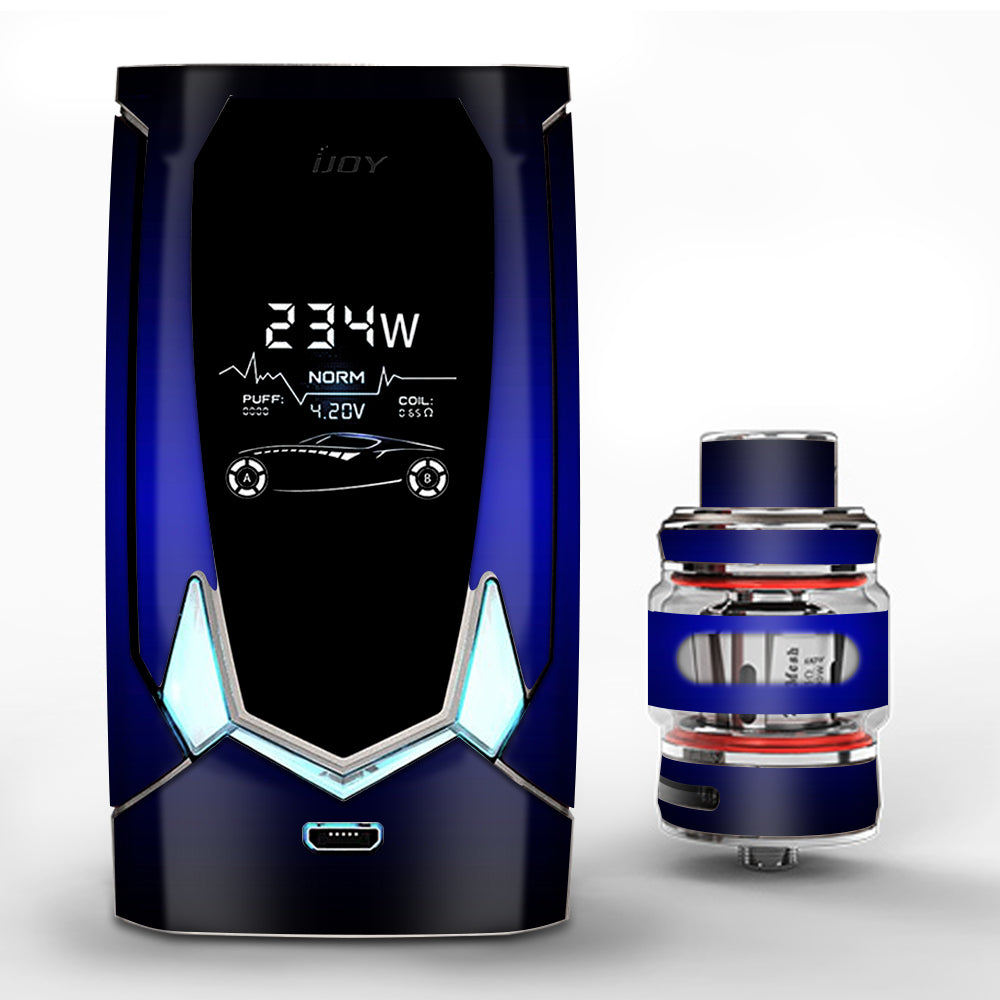  Electric Blue Glow Solid iJoy Avenger 270 Skin