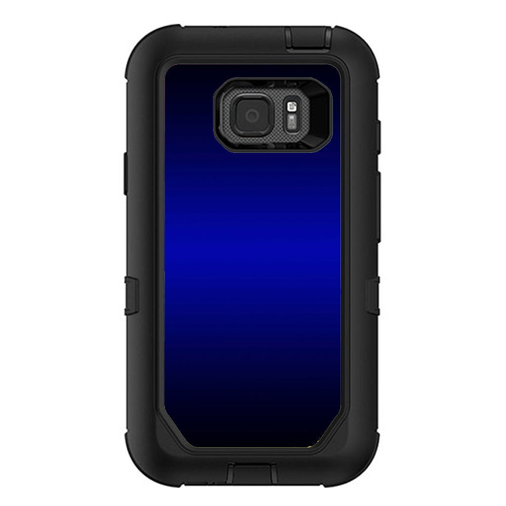  Electric Blue Glow Solid Otterbox Defender Samsung Galaxy S7 Active Skin
