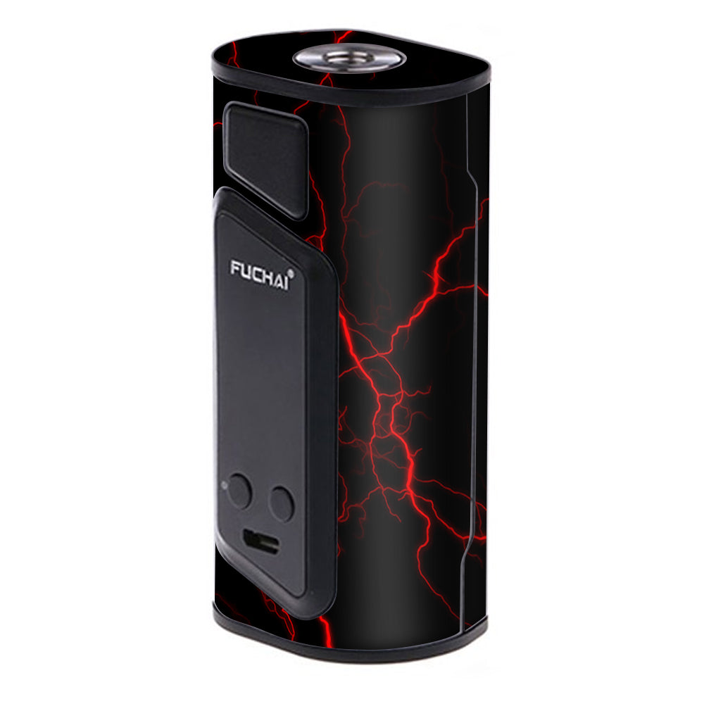  Red Lightning Bolts Electric Sigelei Fuchai Duo-3 Skin