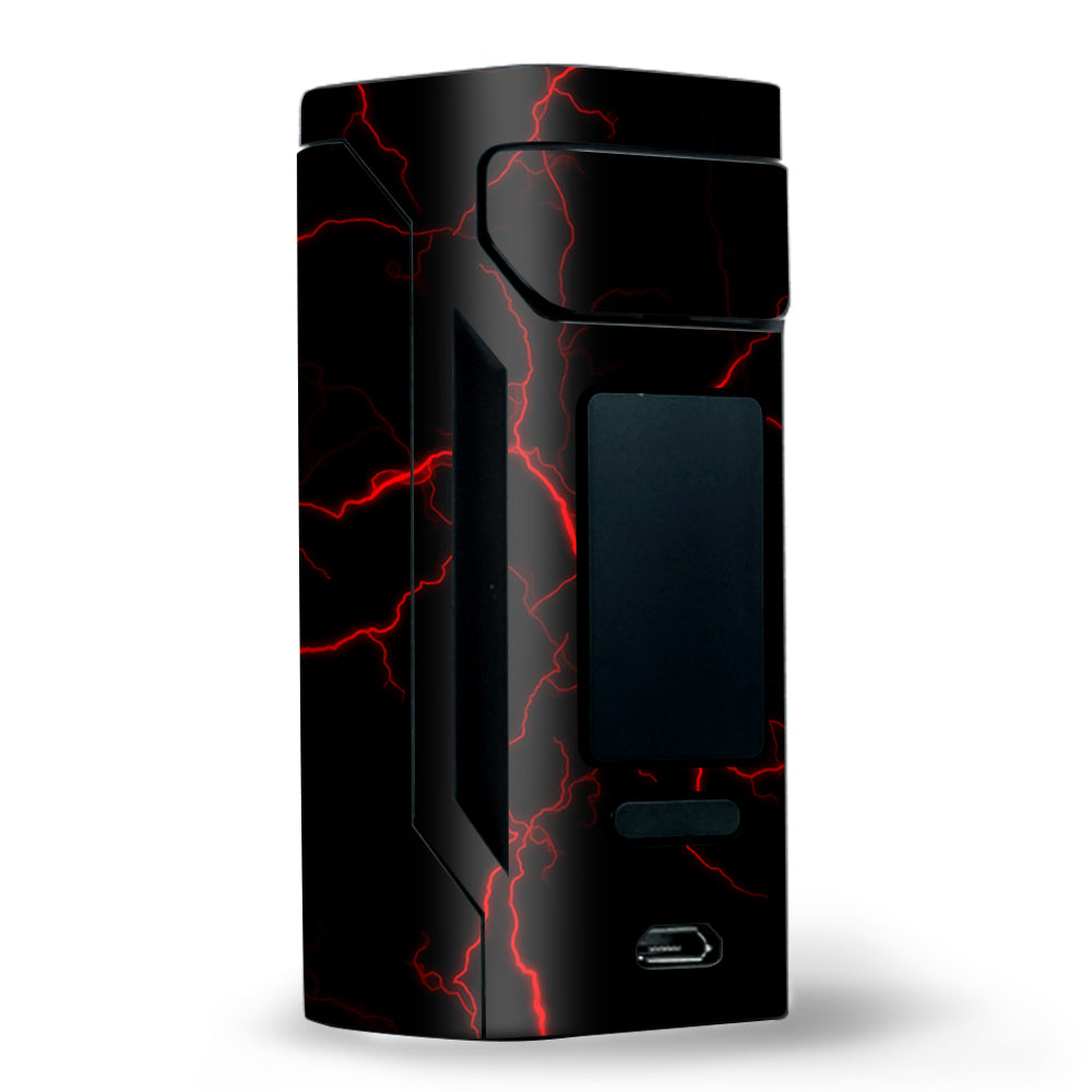  Red Lightning Bolts Electric Wismec RX2 20700 Skin