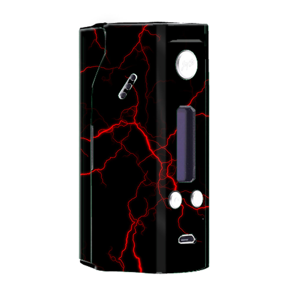  Red Lightning Bolts Electric Wismec Reuleaux RX200  Skin