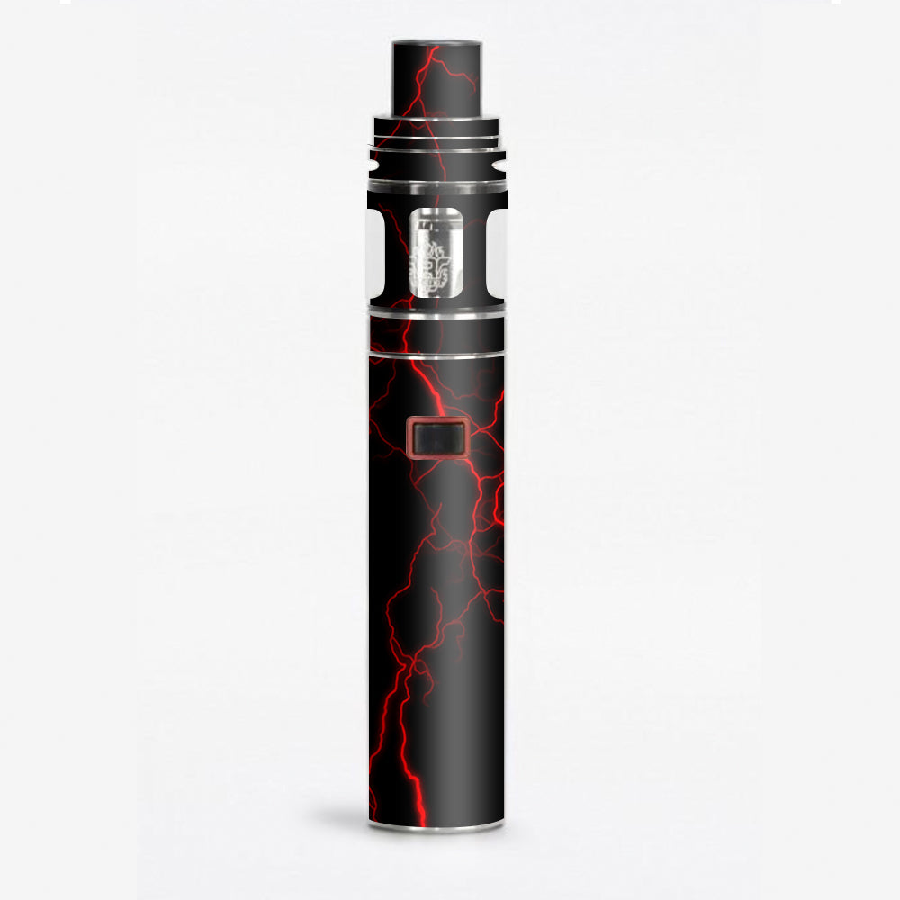  Red Lightning Bolts Electric Smok Stick X8 Skin
