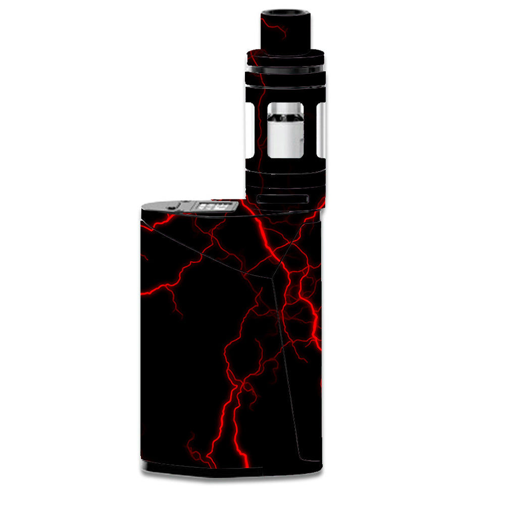  Red Lightning Bolts Electric Smok GX350 Skin